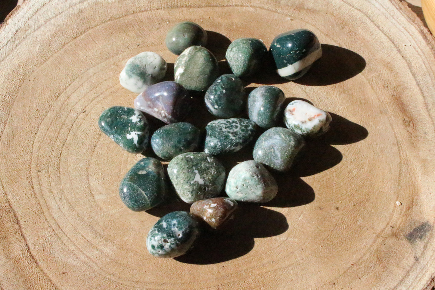 Moss Agate Tumbles