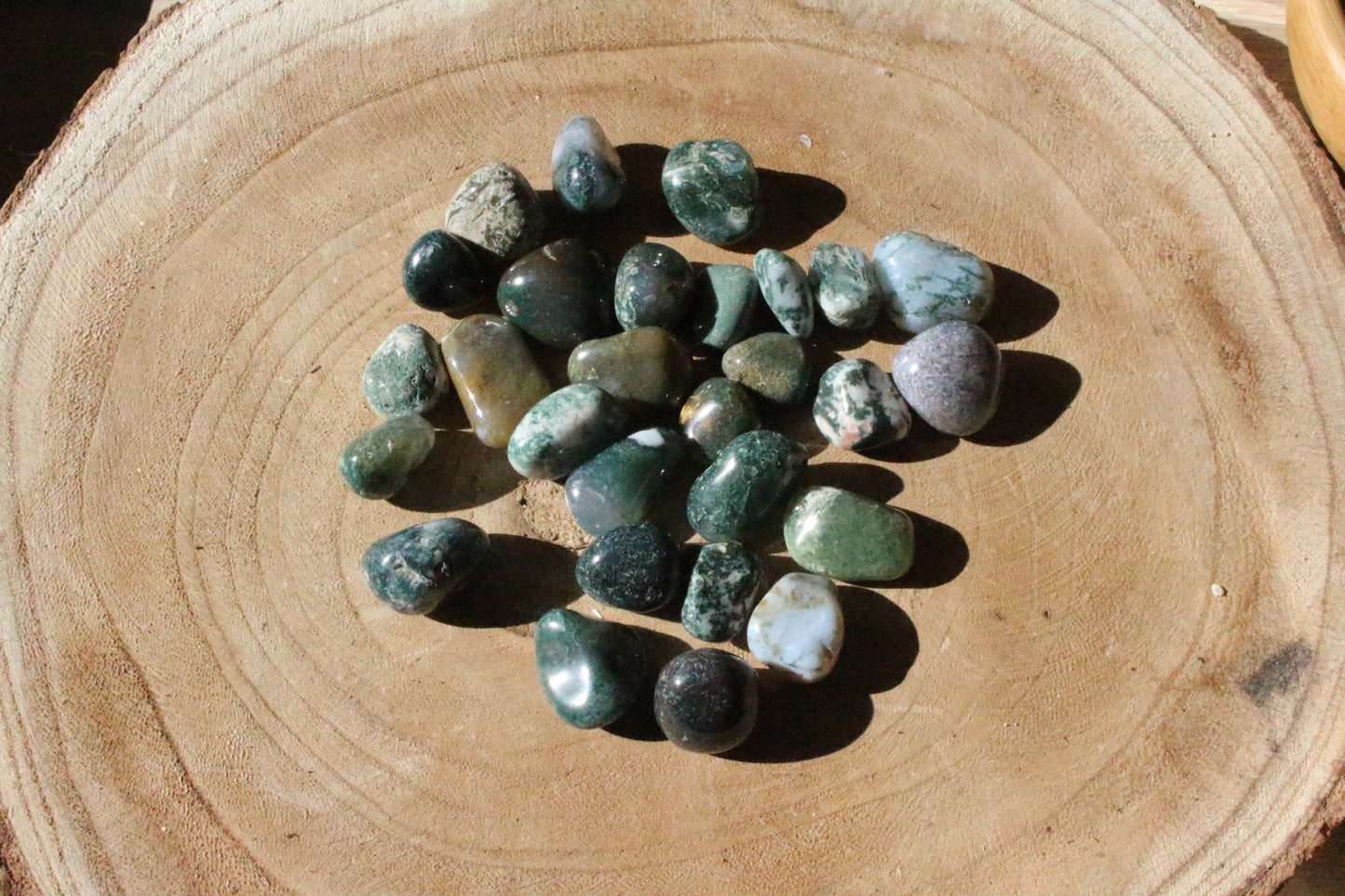 Moss Agate Tumbles